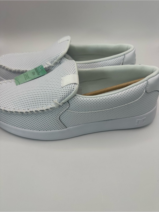 DC Men\'s White Perforated Slip-On Loafers main image 7